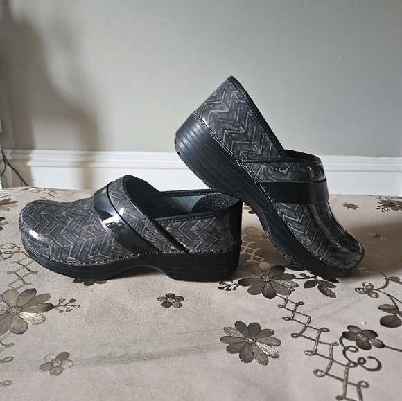 Abeo BIO System Flora Womens Gray Slip Resistant Leather Clogs Shoes Size 37 - Picture 2 of 5